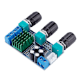 Miniatyrbillede 3 af 8: TPA3116D2 DC 12V-24V 80W * 2 Digital Audio Amplifier Board Diskant Volume Bas Audio Amp Module