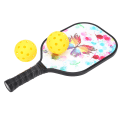 Miniatyrbild 1 av 8: 2st Pickleball Paddlar Set Utomhussport Bärbara kolfiberracketar med 2 bollar