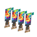 Miniatyrbillede 5 af 8: 4 stk. 0,96 tommer TFT farveskærm SPI-interface ST7735S-drev IPS-skærmmodul 80x160 svejsemontering