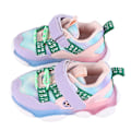Miniatyrbilde 4 av 8: Rosa LED-sko for barn, størrelse 23, kunstig lær, pustende mesh, sklisikker, myk, lysende sneakers for 1-6 år gamle