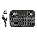 Miniatyrbild 1 av 8: 2,4 GHz mini trådlöst Bluetooth tangentbord med pekplatta Bakgrundsbelyst bärbart tangentbord Fjärrkontroll för bärbar PC TV Box