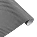 Vattentät 3D-kolfibervinyl för bilar Grey