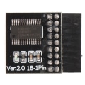Miniatyrbillede 1 af 8: TPM 2.0-modul LPC-interface Stabil Høj sikkerhed Holdbart materiale 18-pin LPC-modul til Asrock bundkort