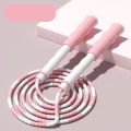 Miniatyrbild 5 av 8: Segmenterat hopprep Justerbart Otrasslade pärlor Flexibel PP-plast hopprep för barn Rosa