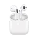 Pro 5 iPhone och Android-kompatibla Bluetooth-hörlurar, trådlösa Bluetooth-hörlurar, lätta att bära, vita