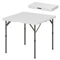 Rootz Fällbart Picknickbord, Justerbar Höjd Campingbord, 86x86x74cm, Enkel Transport