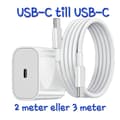 Samsung Snabbladdare - Adapter + Kabel 20W USB-C 2m Vit kompatibel med SAMSUNG Adapter + 2 meter Adapter + 2 meter