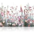 (30x40cm) Måla efter nummer för vuxna blommor rosa, färgglada
