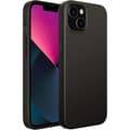 Silikonskal Kompatibelt med iPhone 13 6.1 tum, Silkeslen Fullständigt Kroppsskydd, Mjukt Mikrofiberfoder, Stötsäkert (Svart)