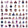 74 ark Cross border k-pop Devil Hunting Group Devil Man Group Tecknad karaktär Graffiti Sticker DIY Kreativ Dator Witch Hunting Squad B-50 sheets