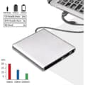 Miniatyrbilde 4 av 5: Ekstern Blu Ray DVD-stasjon 3D, USB 3.0 og Type-C Blu-ray CD DVD-leser Slank Optisk Bærbar Blu-ray D