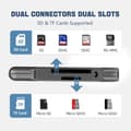 Miniatyrbillede 3 af 7: USB3.0 + USB C til SD-kortlæser iPhone Sort - SD-kortlæser 3.0 USB C 3.0, Størrelse 3.0 USB C card reader