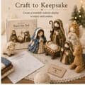 Miniatyrbilde 5 av 8: DIY lappeteppe julekrybbe sysett, juletekstilsett Type-e
