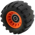 Terränglongboardhjul med kullager, set om 4 för terrängskateboards