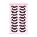 10 paria 3D Mink DD Curl -tekoripsiä, venäläinen tyyli TK04