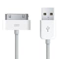 Ladekabel 30-pin for iPad 1,2,3 / iPod / iPhone 3, 4,4s Hvit