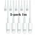 5-pakning - Ladekabel Lightning-kompatibel iPhone - Lader