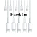 EXPRESS 5-pack - Laddningskabel Lightning kompatibel med iPhone