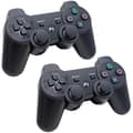 2-pakning trådløs kontroller for PS3-kompatibel gamepad Bluetooth-joystick vibrasjon DualShock fjernkontroll svart
