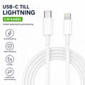 USB-C till Lightning-kabel 2 M Vit, Kompatibel med Apple iPhone och iPad