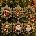 Lirynzoventa 6 STK Julepynt DIY Perle Diamant Kunstsæt til Voksne #L-6pcs