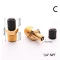 Miniatyrbillede 5 af 5: Messing Schrader Ventil 1/4 NPT 1/8 NPT M10 Bildækventil Kerne Dæk Kobberventil, 1/4 NPT-udvidet type 1/4 NPT-Extended type