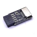 Miniatyrbilde 5 av 5: USB 2.0 9-Pin til Type-C A-Key Frontkoblingskonverter - USB 3.2 Type-E Grensesnitt Header Adapter