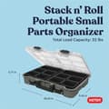 Miniatyrbild 2 av 8: Keter Stack N' Roll Campingutrustningsorganisatör, Bärbar Förvaringsorganisatör Tool Organizer Olive Green