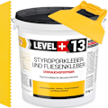 Miniatyrbild 1 av 5: SET expanderad polystyren lim dispersionslim dekor takplattor RM13 - 25KG + triangulär tandad spatel
