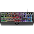 Miniatyrbild 1 av 2: MARSGAMING MK124, Ergonomiskt Tangentbord H-Mech, Inbyggd Handledsstöd, FRGB Regnbågsbelysning, Avancerat Antighosting Gaming Tangentbord