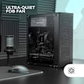 Miniatyrbild 3 av 3: Mars Gaming MC-1000, kompakt MicroATX-fodral, frontdesign i metallnät, helt sidofönster, 1x FDB 80 mm fläkt