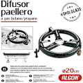 Miniatyrbild 2 av 2: Flerfärgad emaljerad paellero diffusor 20 cm - ALGON - 109402 Flerfärgad