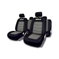 Miniatyrbild 1 av 5: Bilstolsöverdrag - Sparco - S-line - Grå - Universal - Airbag-kompatibel Svart grå