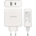 Miniatyrbild 2 av 2: AISENS - ASCH-2PD45A-W - PD 3.0 Laddare 45W 1XUSB-C, 5V/2.4A 12W 1XUSB-A, 57W, Vit