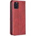 Miniatyrbild 3 av 3: iPhone 11 Pro-fodral, enfärgad rombmönster Inbyggd magnetisk flip-design med stativfunktion Fodralskydd CuiD1653