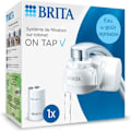 Miniatyrbild 1 av 6: BRITA vattenfiltreringssystem - ON TAP - Upp till 4 månader filtrerat vatten - 3 användningslägen - 5 adaptrar ingår Vit
