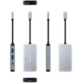 Miniatyrbild 2 av 2: NANOCABLE 10.16.1005 - 5 i 1 omvandlarhubb, USB-C 3.2 GEN1 5G hankontakt till 3 USB-A 3.0-portar + 1 USB-C-port + 1 port