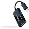 Miniatyrbild 1 av 2: NANOCABLE 10.16.3301-ALL - DISPLAYPORT till HDMI/DVI/VGA-omvandlare, 20 cm, svart färg