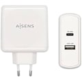 Miniatyrbild 1 av 2: AISENS - ASCH-2PD45A-W - PD 3.0 Laddare 45W 1XUSB-C, 5V/2.4A 12W 1XUSB-A, 57W, Vit