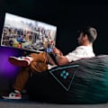 Miniatyrbild 2 av 2: Gaming sittsäck - WOXTER - Stinger - Ergonomisk - Fläckbeständigt tyg - Memory foam Svart & Gyllene