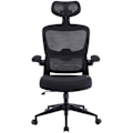Miniatyrbild 1 av 6: Ergonomisk Kontorsstol - Woxter - Ergo Black - Höjdjusterbar - Armstöd - Andningsbart Tyg Svart