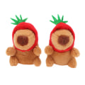 Miniatyrbillede 7 af 8: e Capybara Plys Legetøj Marsvin Dukke Vedhæng nøglering Taske Bil K A 1Pc