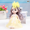 Pikkukuva 1 / 5: 17 cm:n nukke vaatteiden kenkien kanssa Tee tee itse liikkuva Prinsessafiguuri Lahja Multicolor A8