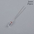 Miniatyrbillede 1 af 5: 25 STK 5 mm 4 mm 3 mm klar 12V minipære af hvede risløg Switchc 25Pcs 3MM
