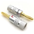 Miniatyrbilde 3 av 5: 10 stk Nakamichi gullbelagt kobberhøyttaler Bananplugg hannkon One Size
