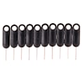 Pikkukuva 5 / 5: 30 kpl Sim-kortin alustan poistotyökalu black 30pcs