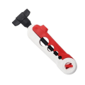 Miniatyrbilde 8 av 8: Fiskeverktøy Bærbar fiskesnørerullespole hei Black Red one size