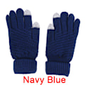 Miniatyrbillede 1 af 5: strikket Vinter Varm Uld Handsker Touch Handsker Mand Kvinder Vinter Navy Blue One Size