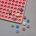 Miniatyrbillede 8 af 8: 1 stk. 64 hulrums mini donut silikoneforme DIY chokolade slik Pink