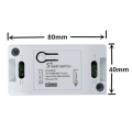 Miniatyrbilde 4 av 5: 1Pc Smart Switch Timer DIY Wireless Switch Voice Control Smart White One Size